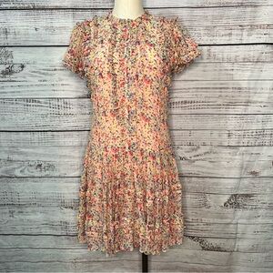 Rebecca Taylor Women's Short Sleeve Margo Floral Dress